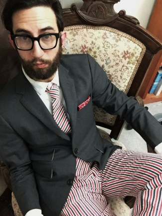 The author, after 30 days of blogging: weary but none the worse for wear. So to speak.