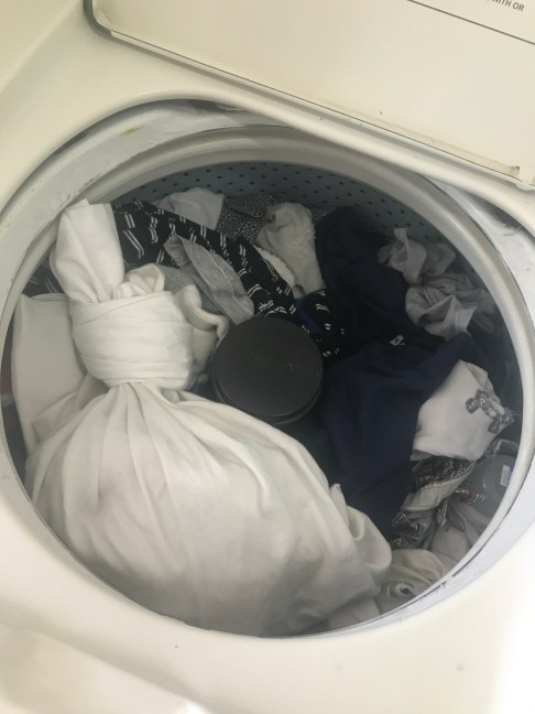 poor little guy (spot the detergent)